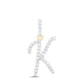 1/6CTW-DIA P1 GIFT INITIAL "K" PENDANT